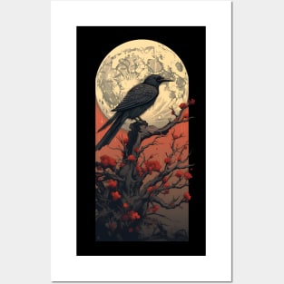 Moonlit Raven Posters and Art